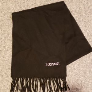 Missoni black wool scarf